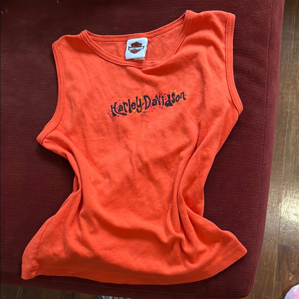 Vintage Harley Davidson Tank-top🧡🧡